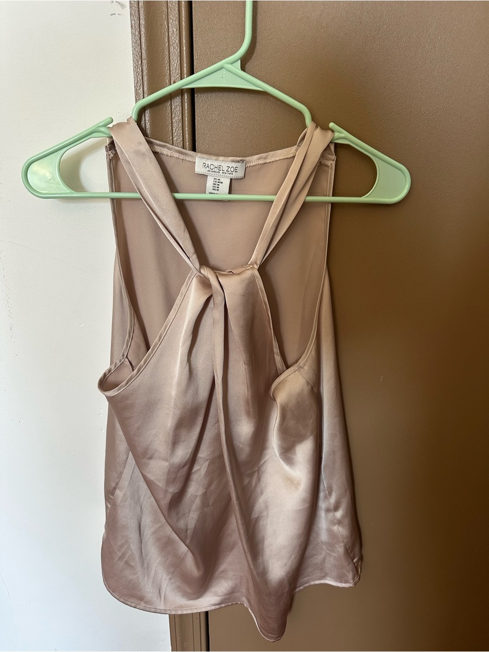Rachel Zoe shiny/pearl sleeveless top